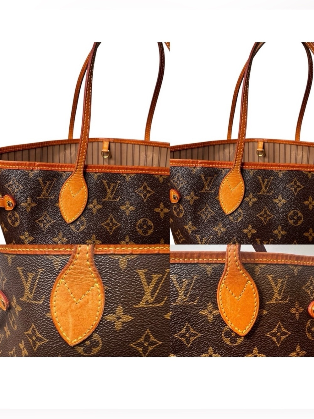 Louis Vuitton 2017 Neverfull NM Tote Monogram Canvas MM Shoulder Bag 18X11 - Picture 5 of 12